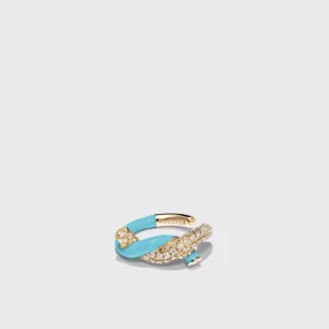 LIGHT BLUE FRUIT HOOPS EARCUFF>Boochier Hot