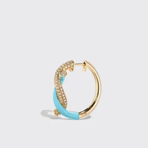 LIGHT BLUE FRUIT HOOPS EARRINGS>Boochier Fashion