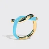 LIGHT BLUE FRUIT HOOPS RING>Boochier Fashion