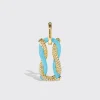 LIGHT BLUE JUMBO FRUIT HOOPS PENDANT>Boochier Discount