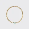 LIGHT BLUE JUMBO FRUIT HOOPS PENDANT CHAIN NECKLACE [DETACHABLE]>Boochier Discount