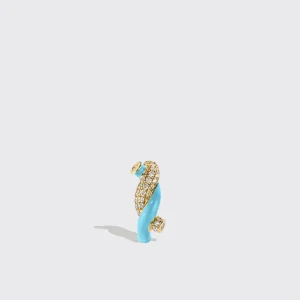 LIGHT BLUE SMALL FRUIT HOOPS EARRINGS>Boochier Outlet