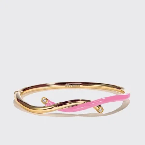 LIGHT PINK FRUIT HOOPS BANGLE>Boochier New