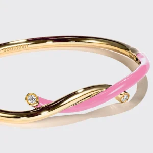 LIGHT PINK FRUIT HOOPS BANGLE>Boochier New