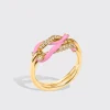 LIGHT PINK FRUIT HOOPS BUCKLE RING>Boochier Fashion