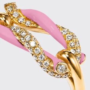 LIGHT PINK FRUIT HOOPS BUCKLE RING>Boochier Fashion