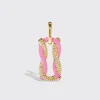 LIGHT PINK JUMBO FRUIT HOOPS PENDANT>Boochier Discount