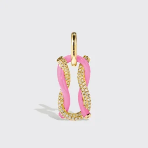LIGHT PINK JUMBO FRUIT HOOPS PENDANT>Boochier Discount