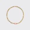 LIGHT PINK JUMBO FRUIT HOOPS PENDANT CHAIN NECKLACE [DETACHABLE]>Boochier Best