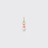 LIGHT PINK SINGLE PEARL DIAMOND B-BOY EARRING>Boochier New