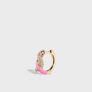 LIGHT PINK SMALL FRUIT HOOPS EARRINGS>Boochier Best