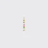 LIGHT PINK-LIME GREEN DOUBLE PEARL DIAMOND B-BOY EARRING>Boochier Clearance