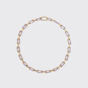 LILAC FIVE DIAMOND FRUIT HOOPS NECKLACE>Boochier Sale