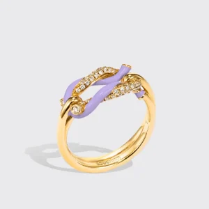 LILAC FRUIT HOOPS BUCKLE RING>Boochier New