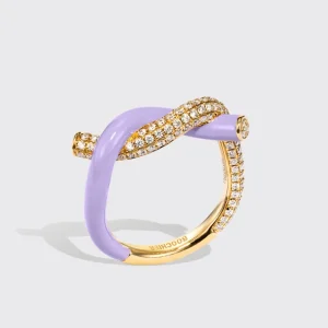 LILAC FRUIT HOOPS DIAMOND RING>Boochier Sale