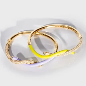 LILAC FRUIT HOOPS DIAMOND BANGLE>Boochier Sale