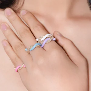 LILAC FRUIT HOOPS DIAMOND RING>Boochier Sale