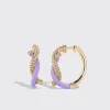 LILAC FRUIT HOOPS EARRINGS>Boochier Clearance