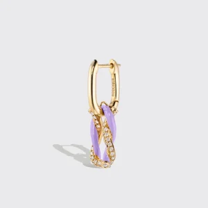 LILAC FRUIT HOOPS MONO EARRING>Boochier Online