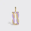 LILAC JUMBO FRUIT HOOPS PENDANT>Boochier Discount