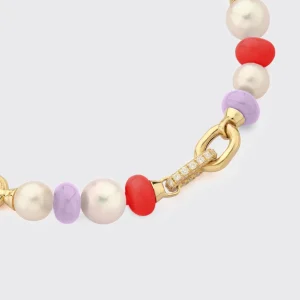 LILAC-RED DIAMOND B-BOY CHAIN BRACELET>Boochier Discount
