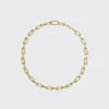 LIME GREEN FIVE DIAMOND FRUIT HOOPS NECKLACE>Boochier Fashion