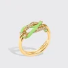 LIME GREEN FRUIT HOOPS BUCKLE RING>Boochier Online