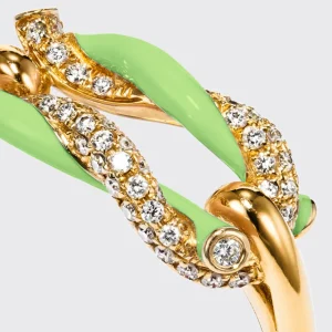 LIME GREEN FRUIT HOOPS BUCKLE RING>Boochier Online