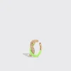 LIME GREEN FRUIT HOOPS EARCUFF>Boochier Sale