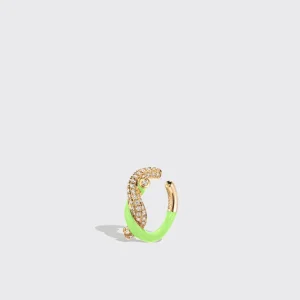 LIME GREEN FRUIT HOOPS EARCUFF>Boochier Sale