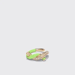 LIME GREEN FRUIT HOOPS EARCUFF>Boochier Sale