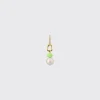 LIME GREEN SINGLE PEARL DIAMOND B-BOY EARRING>Boochier Hot