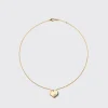 MALACHITE YELLOW GOLD HEART NECKLACE>Boochier Sale