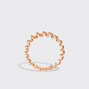 MINI ROSE GOLD SLINKEE RING>Boochier Online