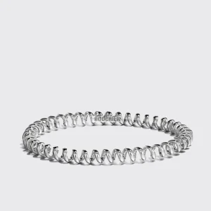 MINI WHITE GOLD SLINKEE BANGLE>Boochier Best