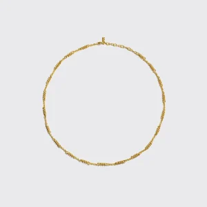 MINI YELLOW GOLD SLINKEE NECKLACE>Boochier Outlet