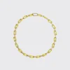 NEON YELLOW FIVE DIAMOND FRUIT HOOPS NECKLACE>Boochier Best