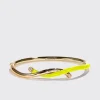 NEON YELLOW FRUIT HOOPS BANGLE>Boochier Fashion