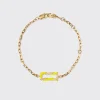 NEON YELLOW FRUIT HOOPS BRACELET>Boochier Outlet