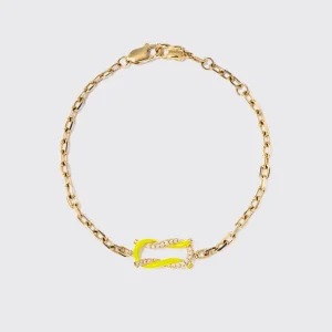 NEON YELLOW FRUIT HOOPS BRACELET>Boochier Outlet