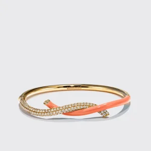 ORANGE FRUIT HOOPS DIAMOND BANGLE>Boochier Discount