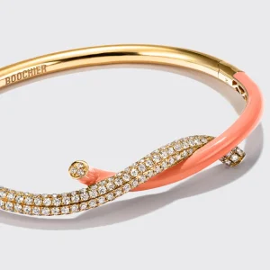 ORANGE FRUIT HOOPS DIAMOND BANGLE>Boochier Discount
