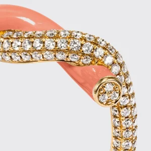 ORANGE FRUIT HOOPS DIAMOND RING>Boochier Fashion