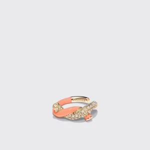 ORANGE FRUIT HOOPS EARCUFF>Boochier Fashion