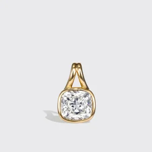 OVAL WHITE DIAMOND PENDANT>Boochier Discount