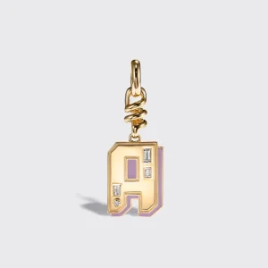 PHOSPHOSIDERITE NOSTALGIA LETTER CHARM>Boochier Hot