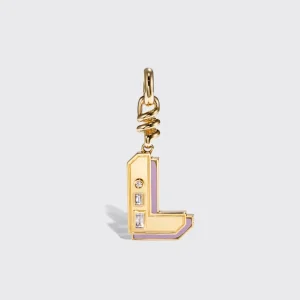 PHOSPHOSIDERITE NOSTALGIA LETTER CHARM>Boochier Hot