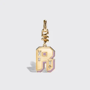PHOSPHOSIDERITE NOSTALGIA LETTER CHARM>Boochier Hot
