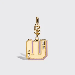 PHOSPHOSIDERITE NOSTALGIA LETTER CHARM>Boochier Hot