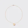 PHOSPHOSIDERITE YELLOW GOLD CLOVER LEAF NECKLACE>Boochier Outlet